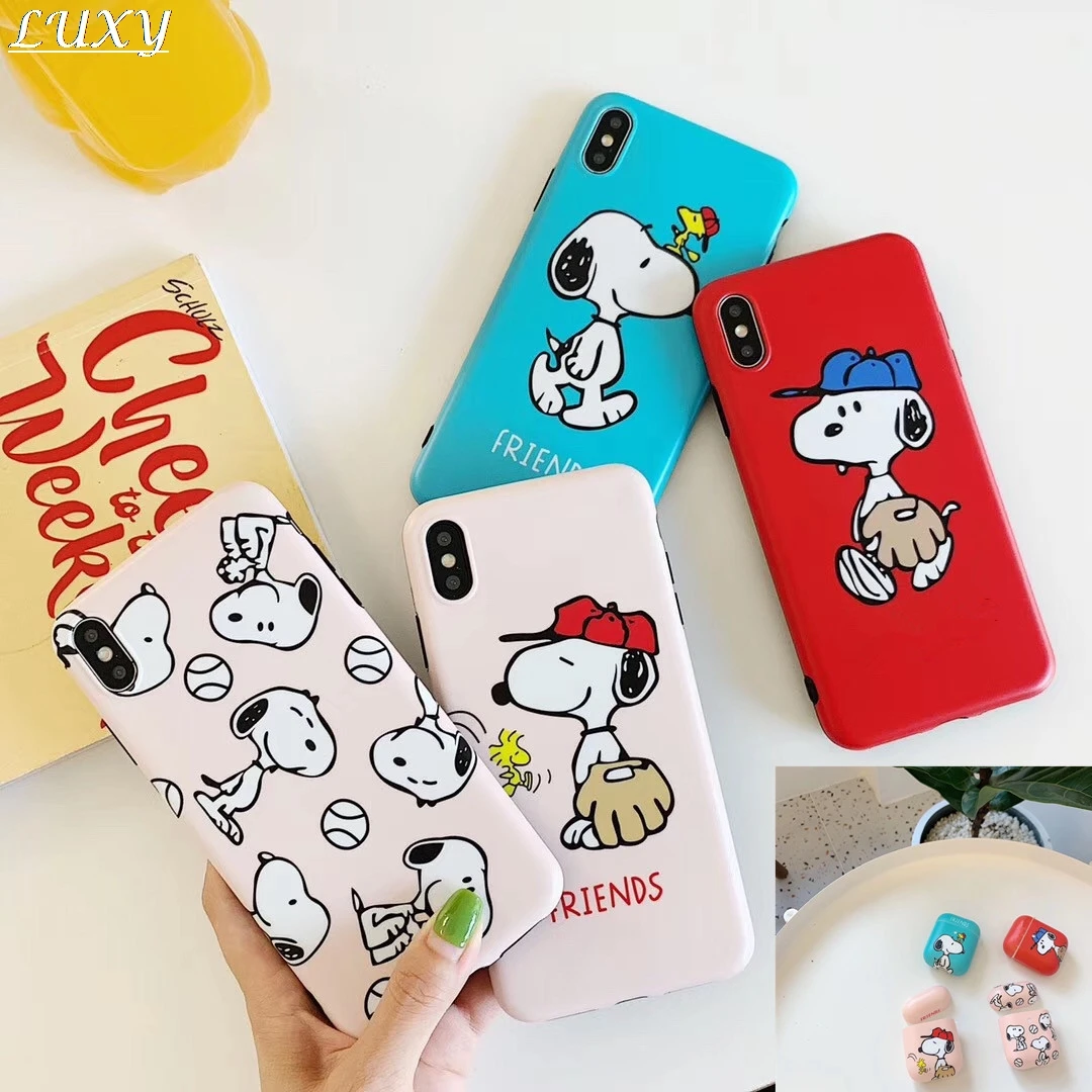 Милый чехол для iphone 7 8 plus X XS Max Xr телефона apple Airpods 1 2 беспроводная bluetooth-гарнитура |