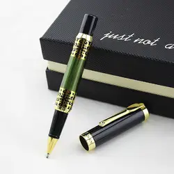 Шариковая ручка dika wen бренд Черное золото металл шариковая ручка офисная деловая ручка Средний Перо шариковые ручки для письма школьные