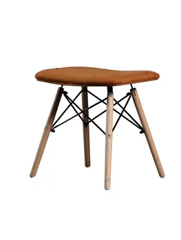 

Modern minimalist small apartment creative casual dressing table stool Nordic personality footstool wrought iron shoes bench