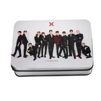 

Kpop Produce101 X1 Album <QUANTUM LEAP> Shooting Polaroid Photo Lomo Card Fashion K-POP XONE Fans Collection Metal Box 30Pcs/Box