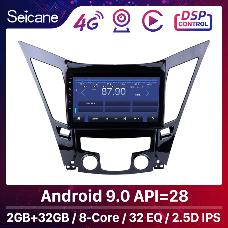 Seicane Android 9 0 Автомобильный мультимедийный плеер радио для 2011 2012 2013 2014 2015 HYUNDAI Sonata i40