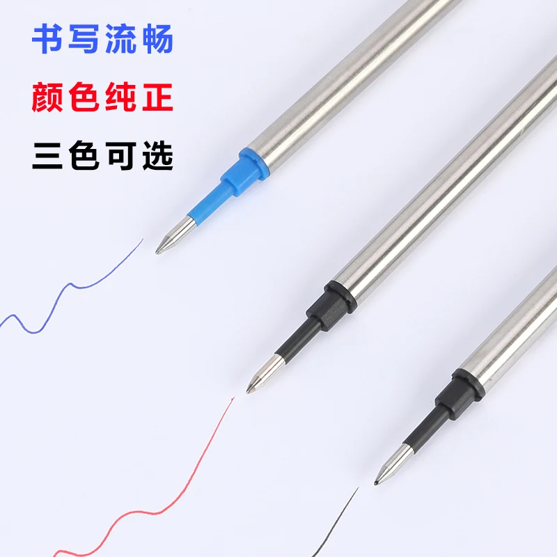5 pcs/lot Metal Refills 0.5mm for Roller Ballpoint Pen Business Pen Ball Pen Refills 11cm Length Office School Supply Stationery 2