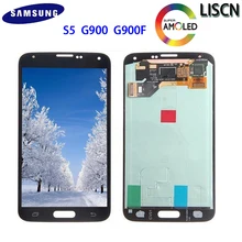 S5 lcd AMOLED для Sam sung S5 i9600 G900 G900F G900R G900 lcd s дисплей сенсорный экран дигитайзер замена сборка