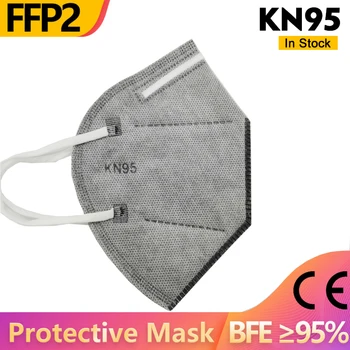 

100 pcs FFP2 face mask KN95 facial masks 95% filter maske protect mask ffp2mask KN95mask dust mouth ffp3 mask Masque mascarillas