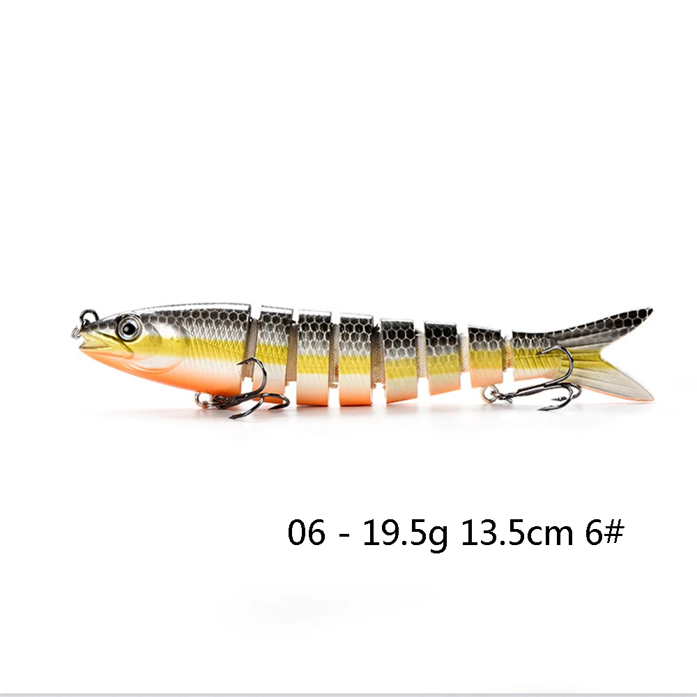 1-6 Olta мульти Соединенные тонущие рыболовные приманки воблеры Swimbait Щука приманка жесткие приманки для ловли карпа снасти бас форель Pesca Isca - Цвет: 1-6