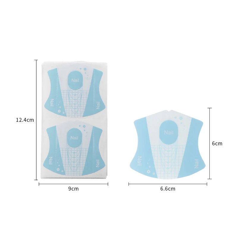 Лидан 100 шт./пакет Профессиональный французский ногтей Советы акриловые наконечник(гель-Маникюр) Стикеры расширение Curl форма для лак для ногтей руководство
