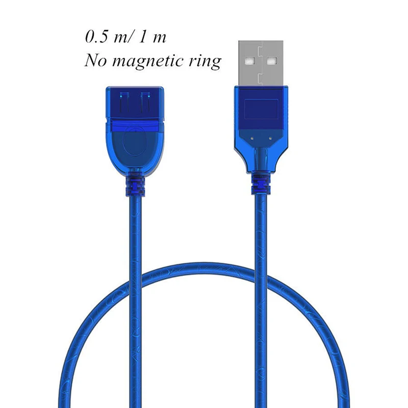 Горячая USB 2,0 удлинитель мужчин и женщин USB кабели удлиннитель с магнитным кольцом для ноутбука клавиатура камеры