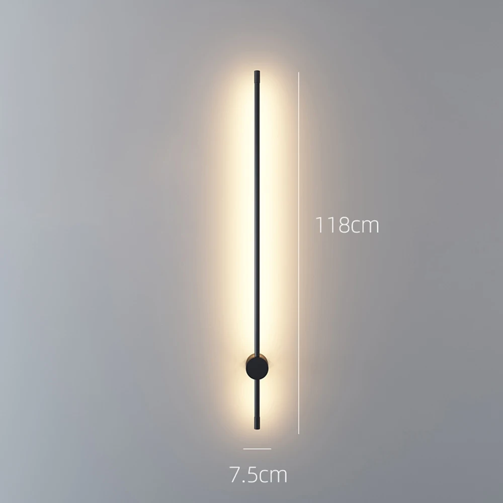 Simple LED Wall Lamp bar Modern Home Indoor Decoration Lighting Sconce PVC Lamp For Bath Corridor Bedroom Creative Wall Lighting