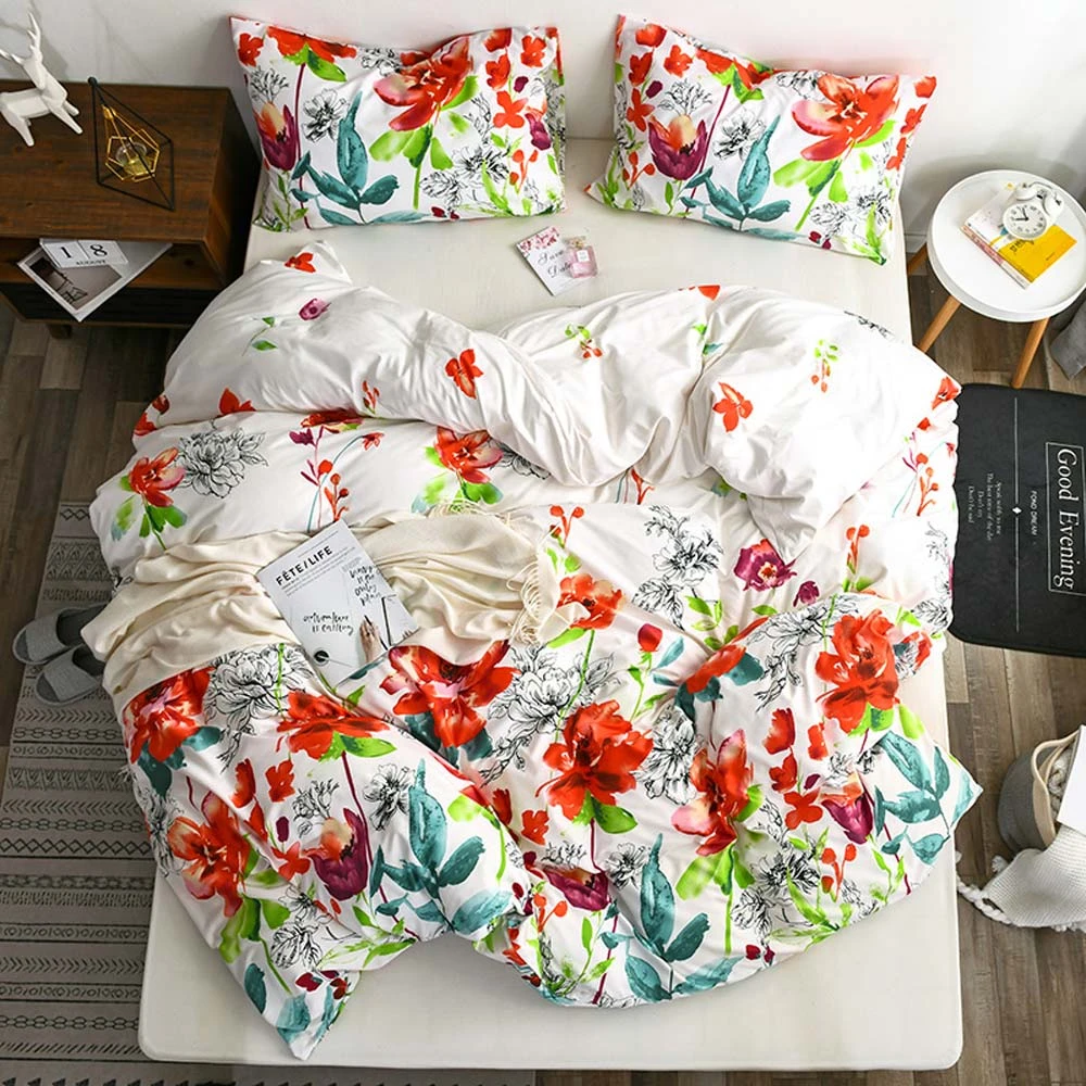 Svetanya Floral Duvet Cover Pillowcase Microfiber Bedding Set Single Full Queen King Double Size Bedding Sets Aliexpress