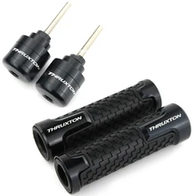 Для Triumph Thruxton 900 2004- рукоятки на руль, Торцевая крышка, рукоятка на руль мотоцикла, заглушки на 7/8 'руль