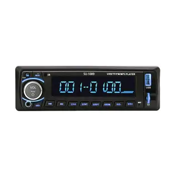 

1Pc Car 12V Car Stereo FM Radio MP3 Audio Player Speaker Support Handsfree Calls With USB TF Port Remote Controller Audio Player