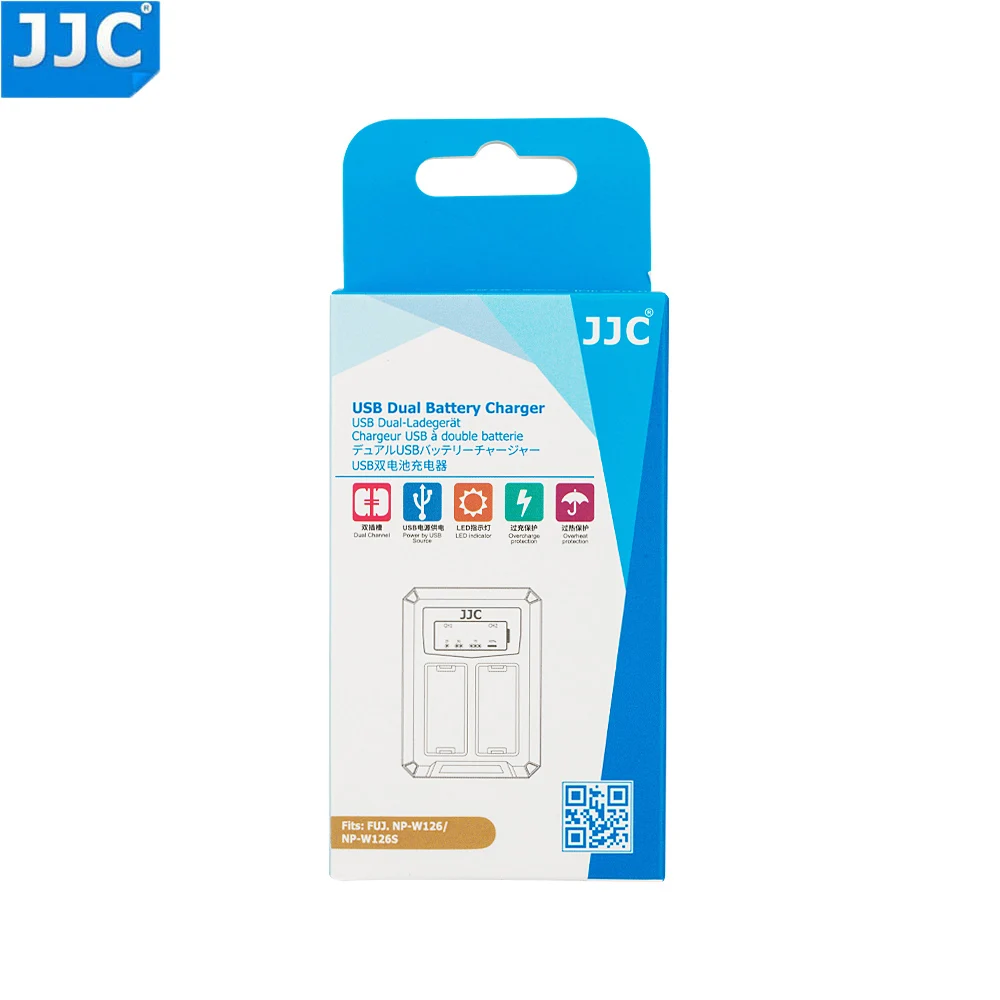 JJC USB зарядное устройство для путешествий с двумя аккумуляторами Fuji Fujifilm|Зарядные