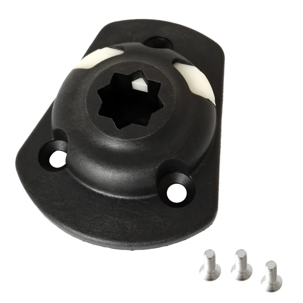 Durable Nylon Boat Kayak Fishing Pole Rod Holder Mount Base Tackle Kit Accessory With Mounting Screws