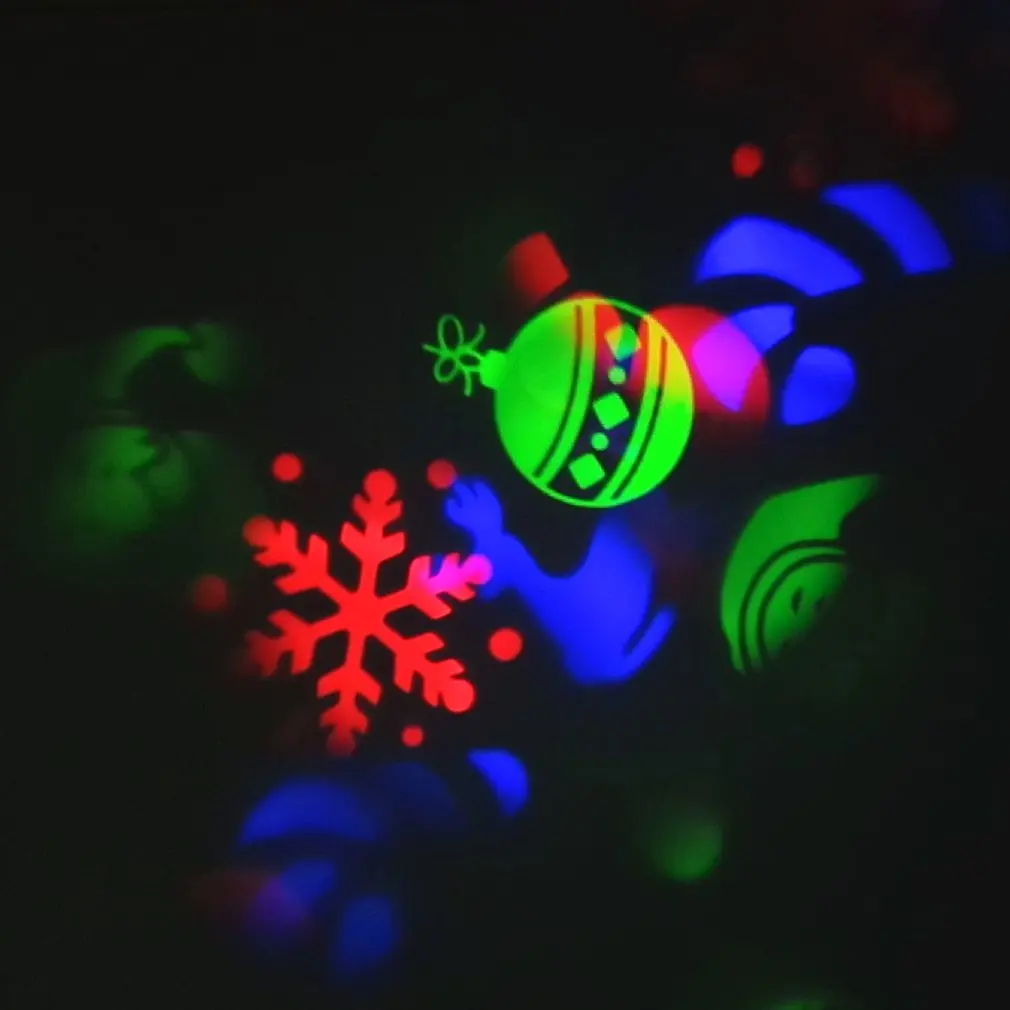Светодиодный 12 моделей проекционный светильник наружный движущийся Снежинка светодиодный лазерный светильник-проектор пейзаж Рождественский садовый светильник ночник s