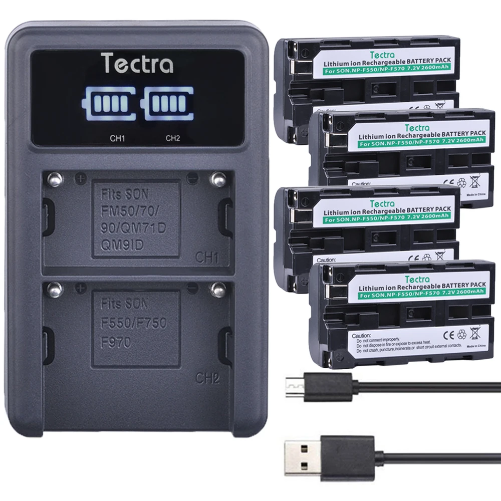 Аккумулятор для фотоаппарата 2600 мАч и зарядное устройство с двумя USB-портами Sony |