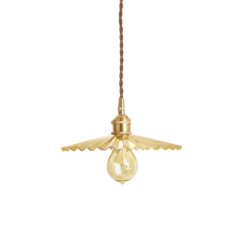 Японская латунная люстра с наполнителем прикроватная лампа для ресторана бара