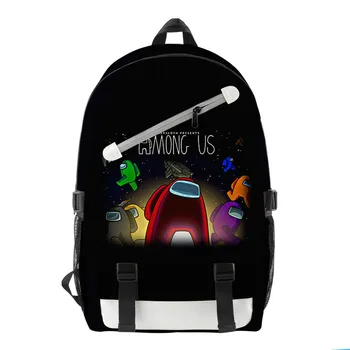 

Among Us Fashion Backpacks Bags Yong Men Women Travel Sports Casual Backpack Teenage Boys Girls School Bags Black 3D Print Bags