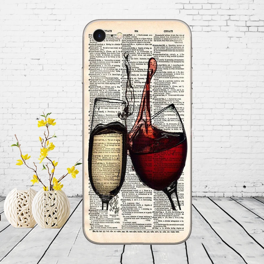 Keep calm and drink a bear винный узор резиновый мягкий силиконовый чехол для iPhone 5 5S SE 6 6s 8 plus 7 7 Plus X XS SR MAX