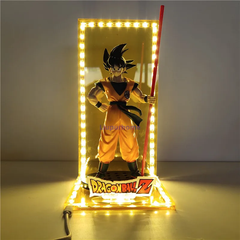 Dragon Ball и super Goku светодиодный светильник, декоративный настольный ночник, ультра инстинкт Goku Evolution, Светодиодный настольный светильник, Рождественская игрушка, подарок DBZ
