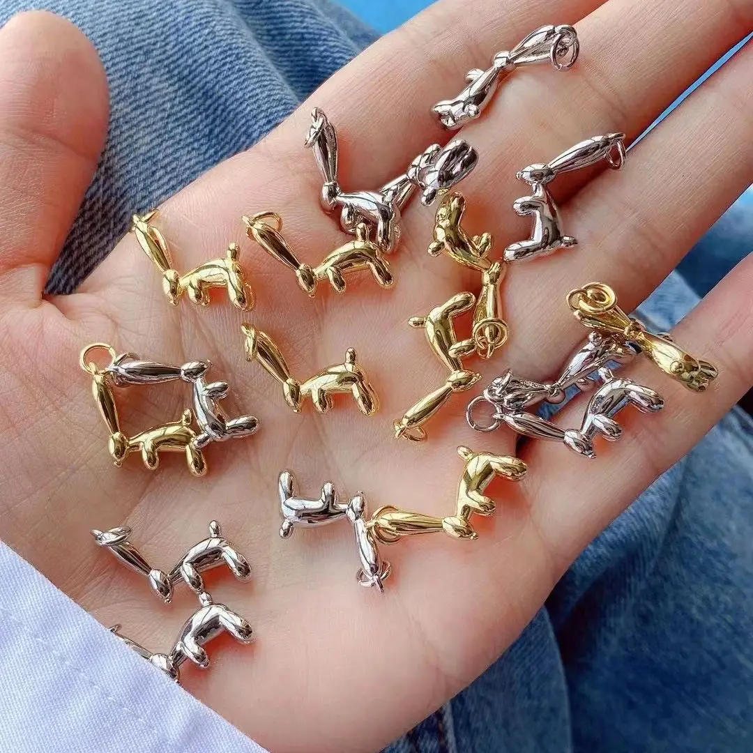 

10PCS, Cute Rabbit Charms Animal Pendant Necklace Bracelet Jewelry Making Accessory