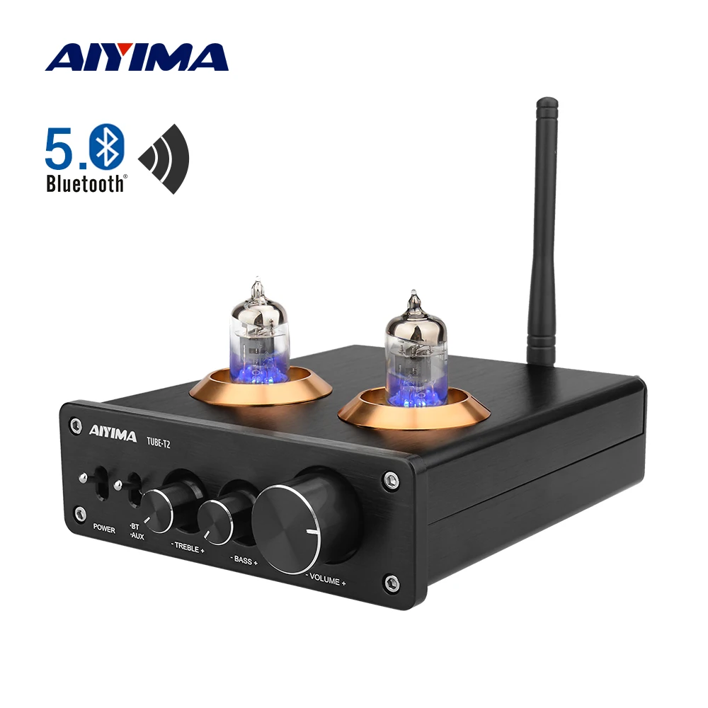 AIYIMA усилитель Bluetooth 5 0 Домашний предусилитель трубчатый 6J1 вакуумный HiFi аудио DIY