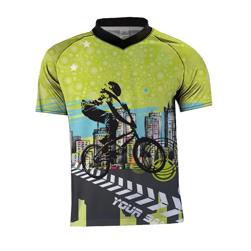 C Мотоциклетная майка для SKYLINE MTB DH MX, велосипедная, велосипедная, для спуска, подходит для мужчин/женщин, Джерси, быстросохнущая - Цвет: C