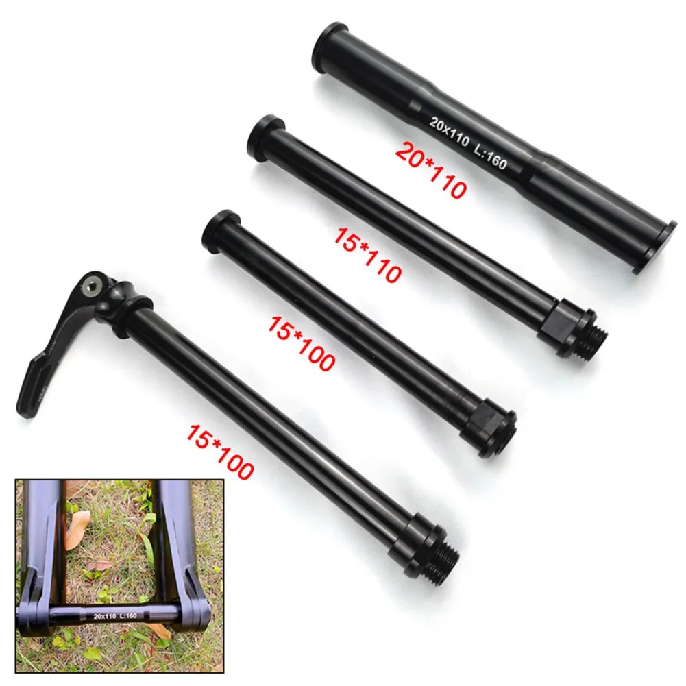 

Mountain Bike Bicycle Front Fork Thru Axle Skewer Aluminum Alloy 100x15mm/110x20mm Replacement For MTB Bike Fork