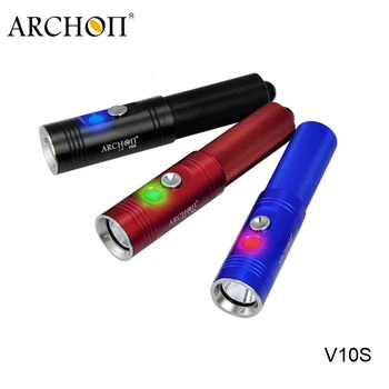

Archon V10 110 Degree 18650 Battery Diving Torch Power Indicator Underwater Dive Flash Light with Battery Charger Carrying Strap