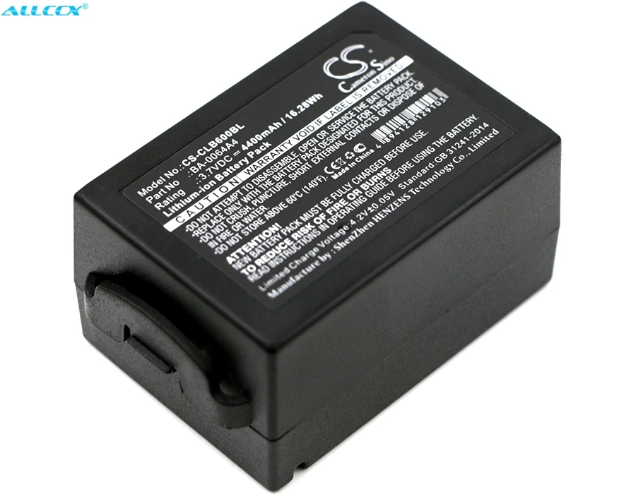 Cameron Sino 4400mAh аккумулятор BA-0064A4, BCP60ACC00002, BCP60ACC00106 для CipherLab CP60, CP60G