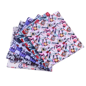 

50*140CM Fashion pattern Polyester cotton Fabric Patchwor Printed for Tissue Kids Home Textile for Sewing Doll Dress Curtain