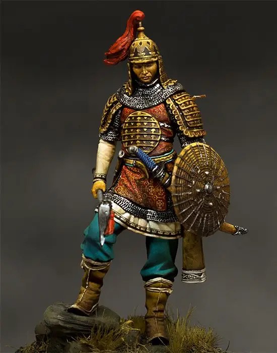 [Loong Way Miniatures] пегасо 75-128: монгольский воин XIII-XIV век 75 мм