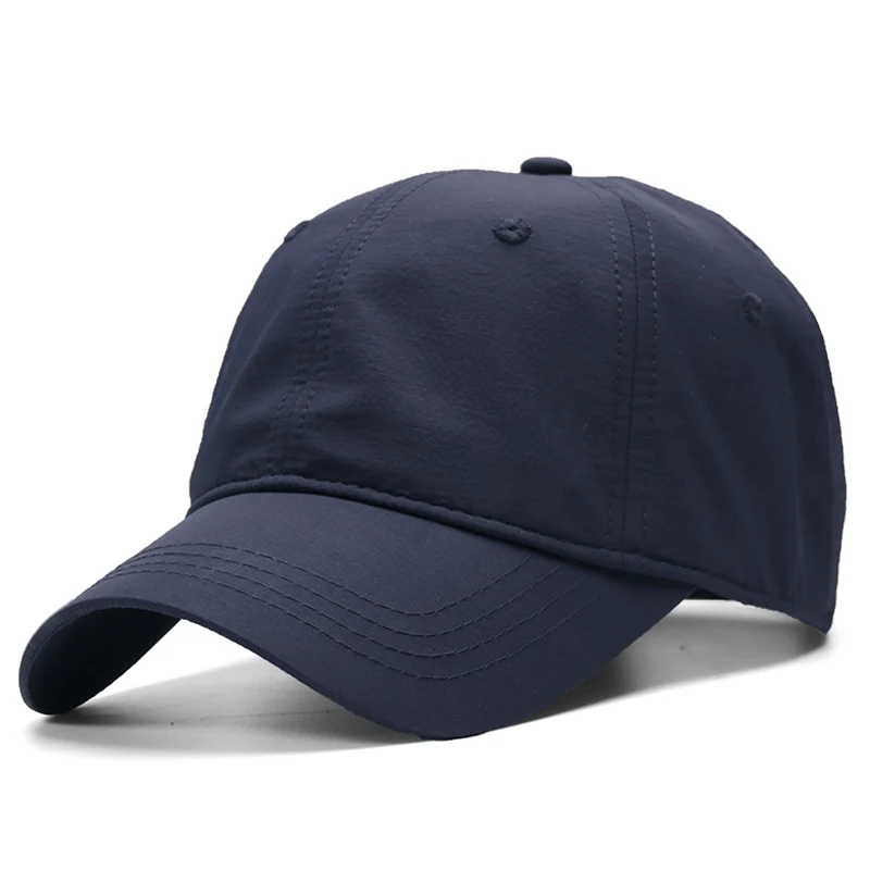 Dark Blue Бейсболка для мужчин и женщин, летняя кепка Snapback, быстросохнущая сетчатая Кепка, Кепка От Солнца, дышащие одноцветные кепки для водителя грузовика - Цвет: Dark Blue