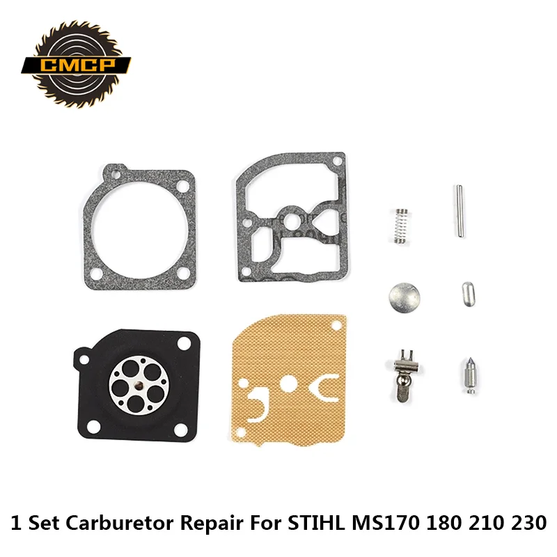 1 компл. Карбюратор Ремонтный комплект бензопилы запасные части прокладка диафрагмы для STIHL MS170 180 210 230 комплект для ремонта бензопилы