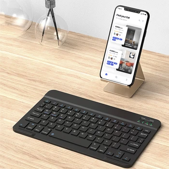 

Portable Unversal Bluebooth Keyboard Desktop Laptop Tablet Keypads English & Russian 7 9 10 inch Available.n