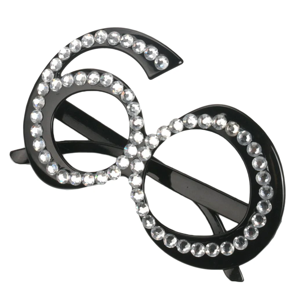 30th 40th 50th 60th Diamante Birthday Novelty Party Eyeglasses Age Glasses