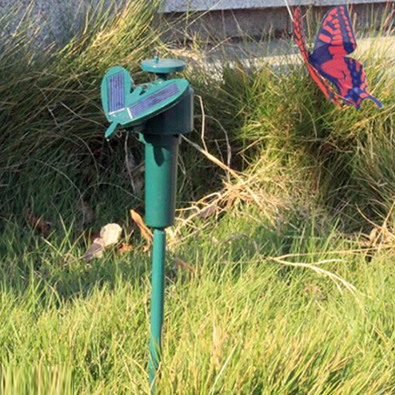 Vibration Solar Power Rotating Butterfly Dancing Flying Butterflies Hummingbird Garden Decoration Solar Power Toys for kids toy (6)