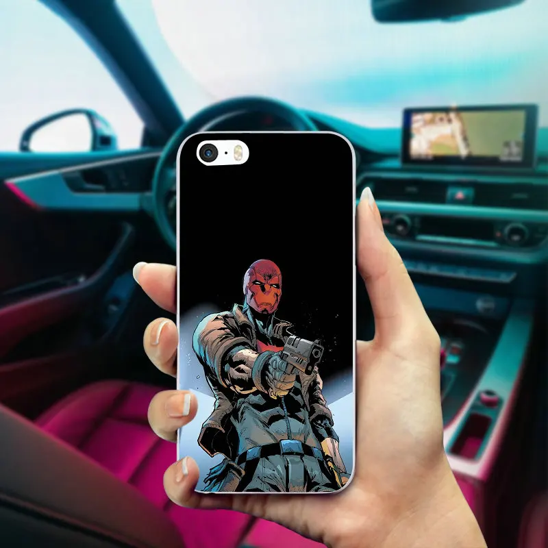 Чехол для iphone 6, Мягкий ТПУ силиконовый чехол для телефона s DC, Бэтмен, красный капюшон для iphone X 10, 8, 7 Plus, 6, 6S Plus, 5, 5S, SE, 5C, 4, 4S, чехлы