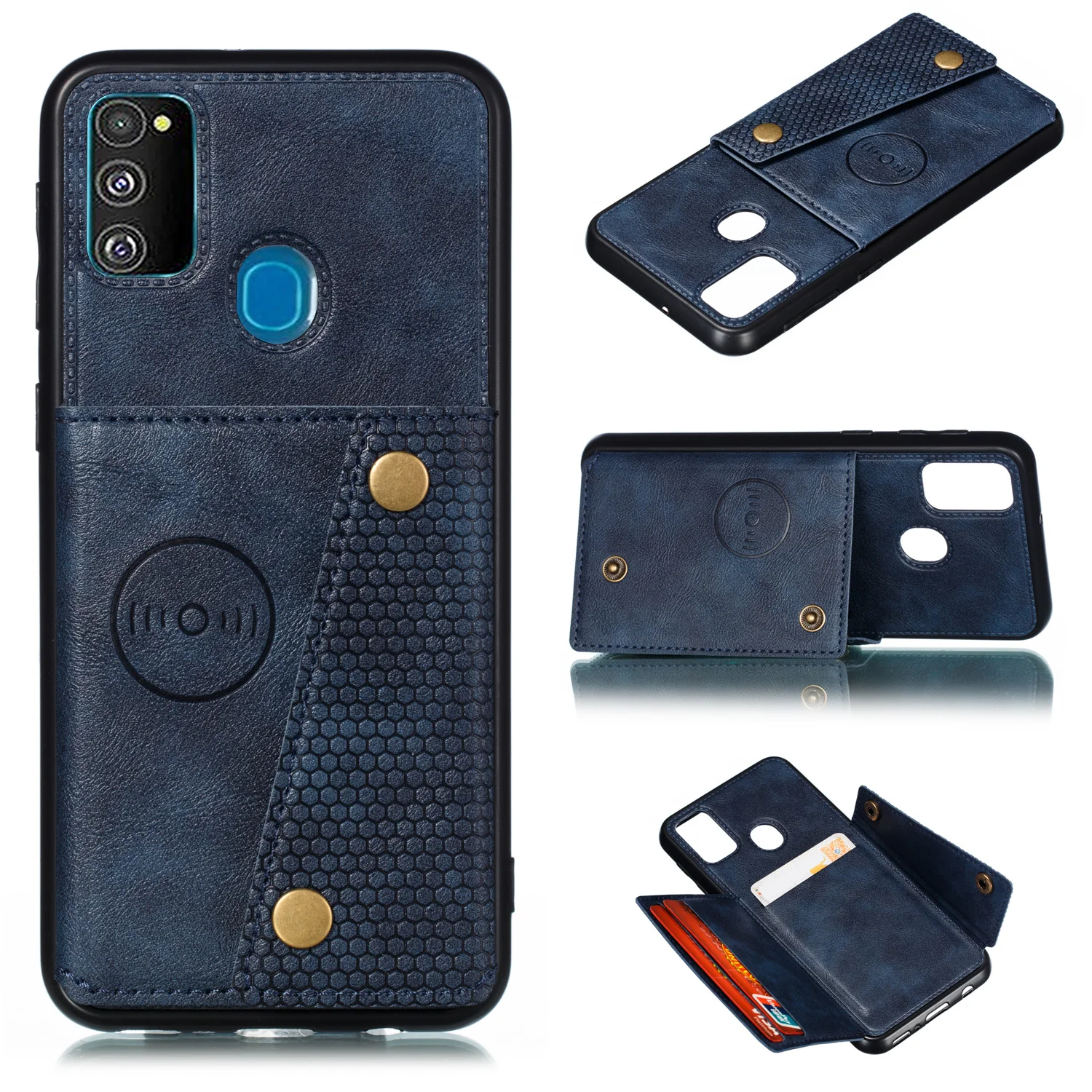 Держатель для карт, кошелек, чехол для телефона samsung Galaxy M30 M20 M30s M10 Etui из искусственной кожи, задняя крышка-подставка, чехол для samsung M30