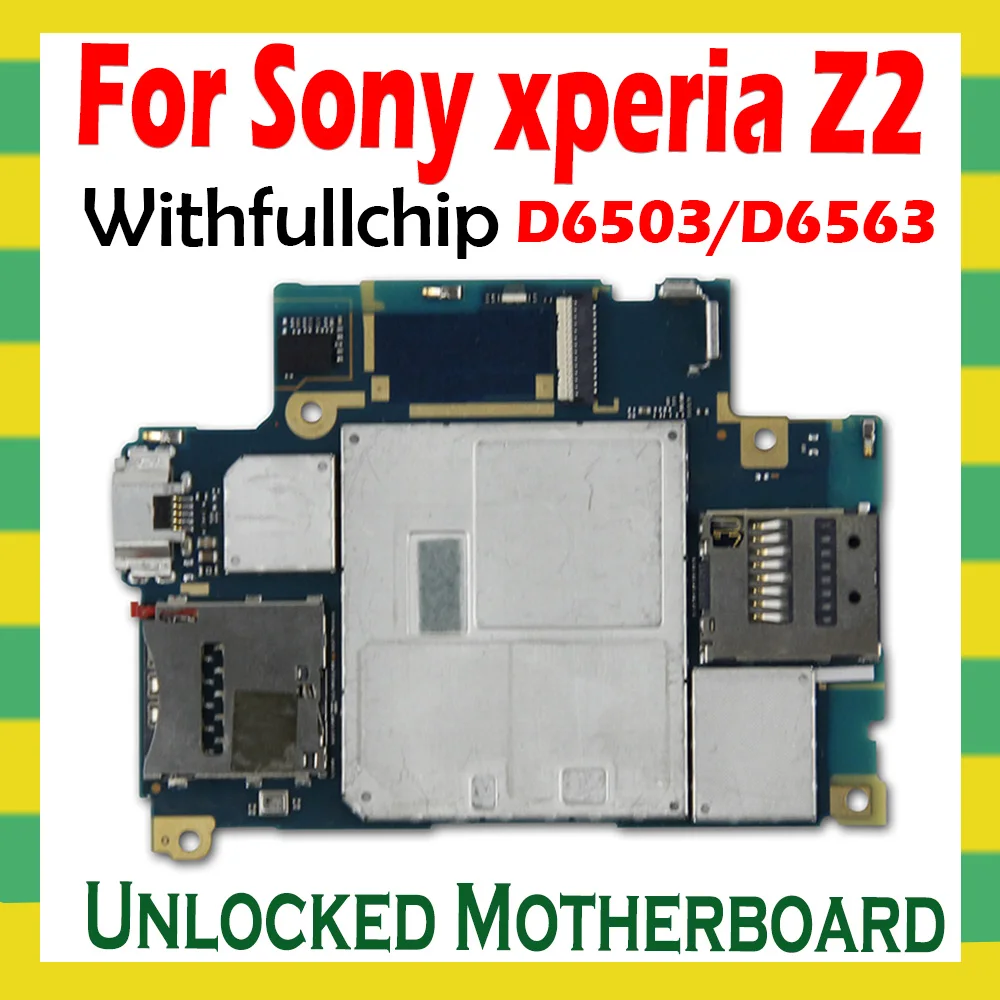 Полная разблокированная материнская плата для Sony Ericsson Xperia Z2 D6503 D6563 Заводская