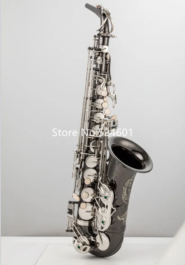 

Альт-саксофон Eb Мелодия черный никелированный корпус Профессиональный музыкальный инструмент с чехлом аксессуары