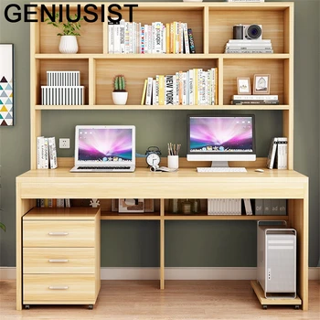 

Stand Children Study Small Office Lap Desk Mueble Notebook Portatil Escritorio Computer Bedside Laptop Mesa Table With Bookcase