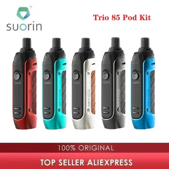 

Original Suorin Trio 85 VW 18650 Pod Kit with 5ml Pod Max 85W Output fit18650 Battery E-cig Vape Kit Vs Aegis Boost / Drag X
