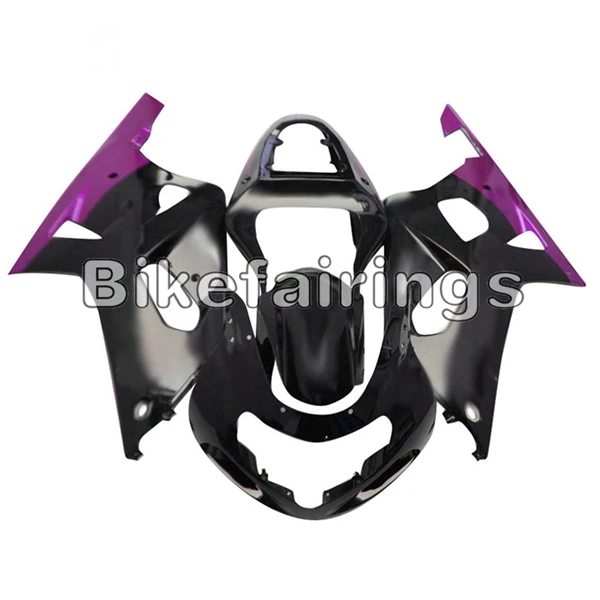 As Picture Shown Обтекатели для Suzuki 2000 2001 2002 2003 GSXR600 Кузов ABS Пластик GSXR750 00 01 02 03 корпусов K1 2001 тела Наборы цвета: черный, фиолетовый - Цвет: As Picture Shown