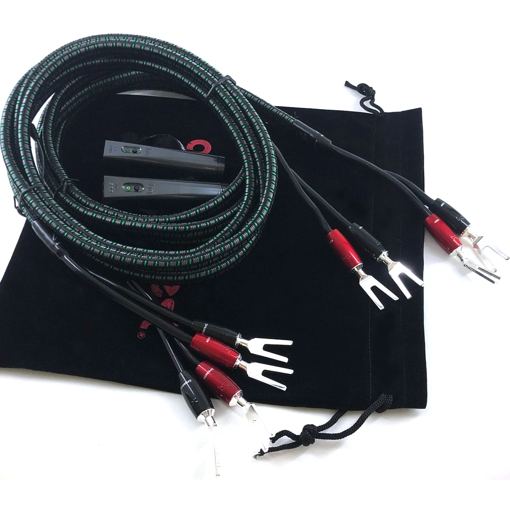 US $134.40 HiFi Audio Cables Rocket 88 Speaker Cable 1000 Series Silver Banana Or Spade Plug With Carbon 72V DBS