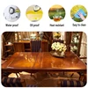 Soft Glass Flexible Tablecloth Liquid Film Oilcloth for Table Transparent Floor Mat Table Protector Cover Pvc Silicone Cloth ► Photo 2/6