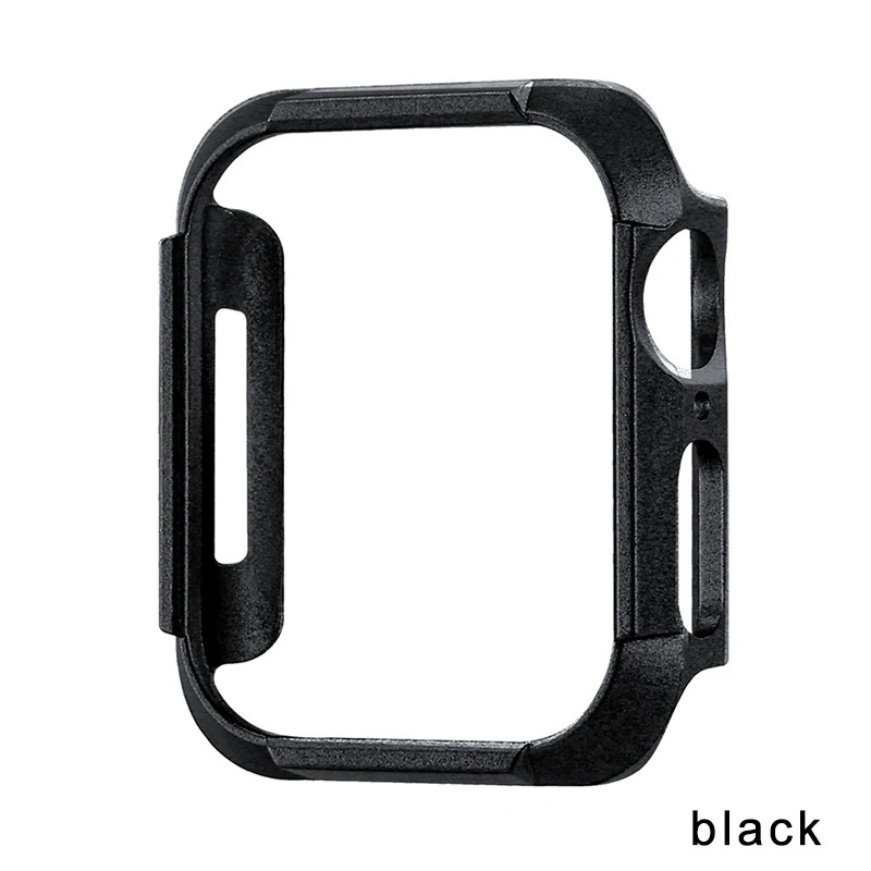 Black Защитный чехол для Apple Watch, крышка серии 5 4, аксессуары, ПК экран для Apple Watch, чехол, покрытие, защитная крышка iwatch 40 мм - Цвет: Black