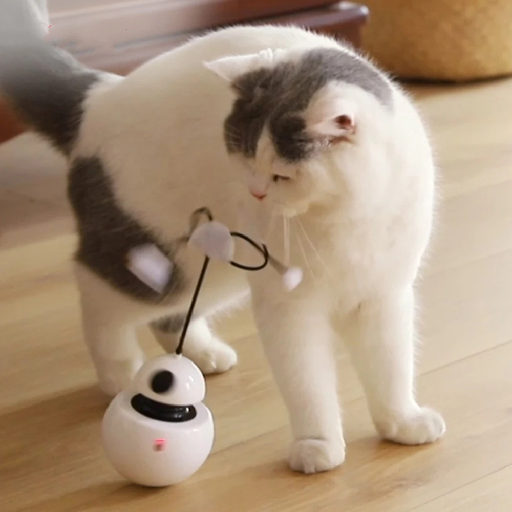Креативные игрушки для кошек, интерактивные автоматические вращающиеся шарики для кошек, собак, играющие куклы, неваляшка, электронная игрушка, собака