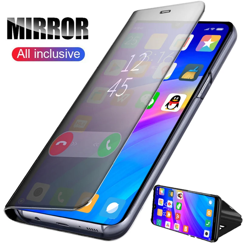 

Smart Mirror Flip Case For Xiaomi Redmi Note 7 6 5 Pro Leather Case Xiomi Xaomi Redmi Note 8 Pro 7A 6A 7 S2 Go Play A6 A7 3D