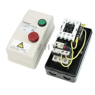 

AC 380V Coil 5.5A-8.5A 3-Phase Green Red Button Control Motor Magnetic Starter