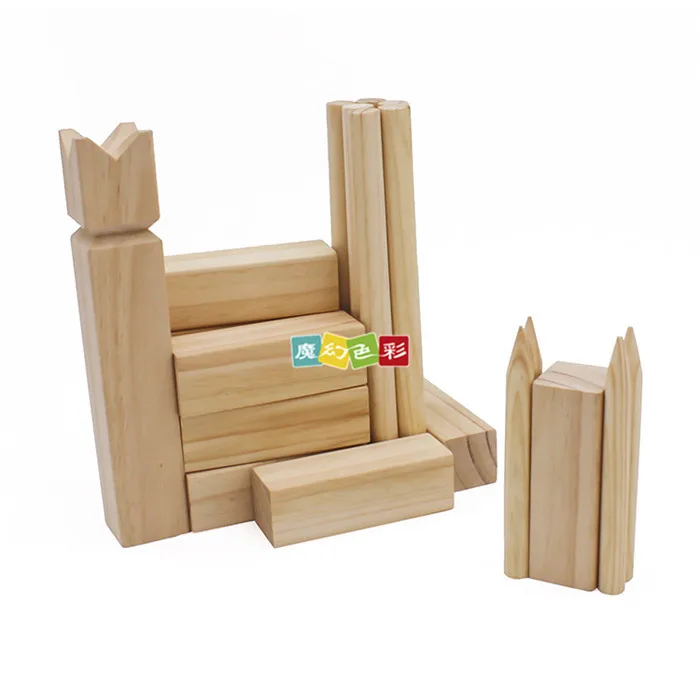 Деревянный Kubb Спорт на открытом воздухе игра метание игрушка король и солдат Игрушка на лужайке